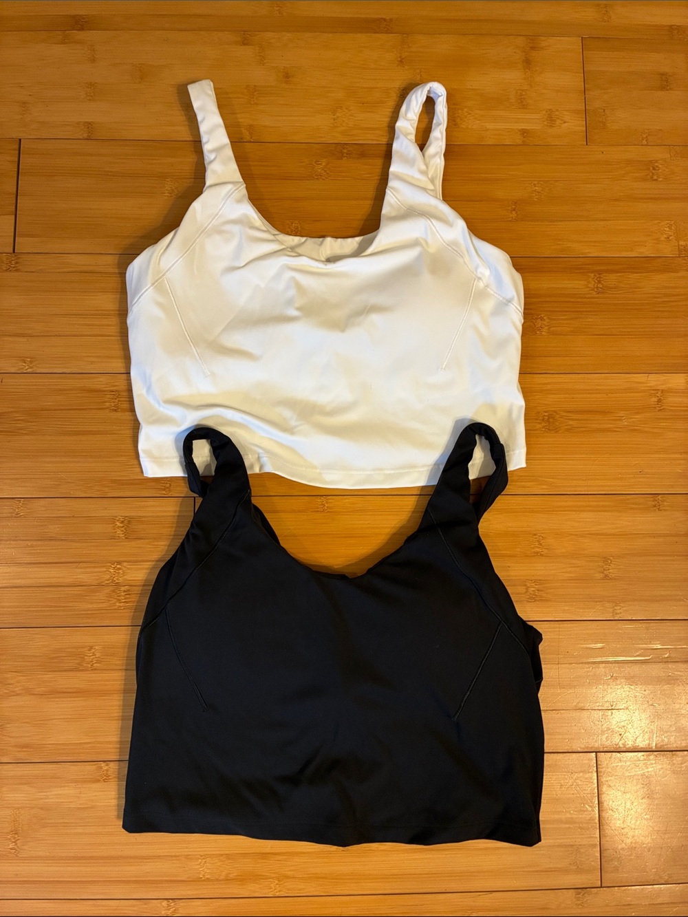 Calia White and Black Tank Crop Tops